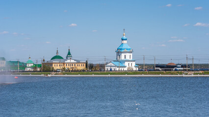 Fototapeta na wymiar View of the Assumption Church in Cheboksary, Russia.