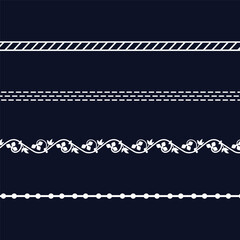 Decorative borders and dividers for design purposes