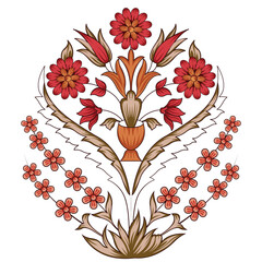 A colorful vase filled with vibrant flowers