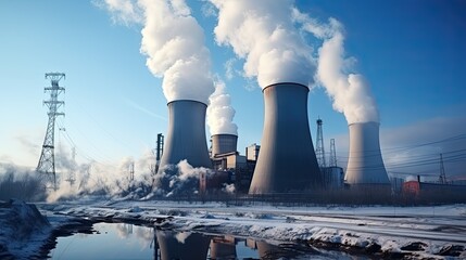 thermal power station - obrazy, fototapety, plakaty