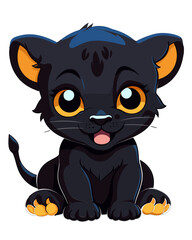 Super cute panther baby