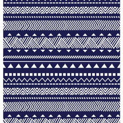 A vibrant blue and white geometric pattern, seamless repeated border