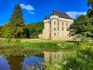 Obraz premium Campagne castle in Dordogne Valley, France