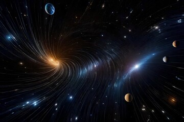 Obraz premium image of our galaxy. AI Generative 