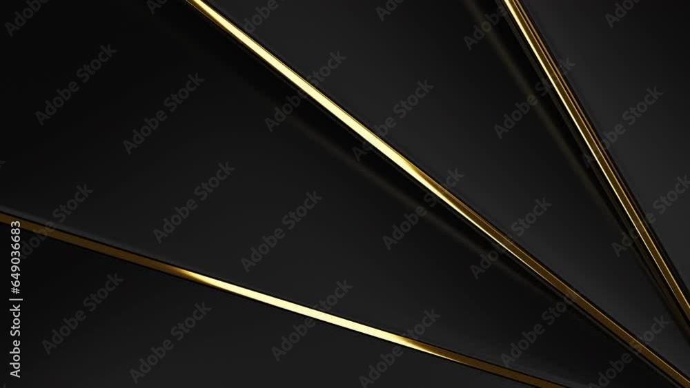Aufkleber winner banner design abstract background. black motion texture with golden lines animation for luxur