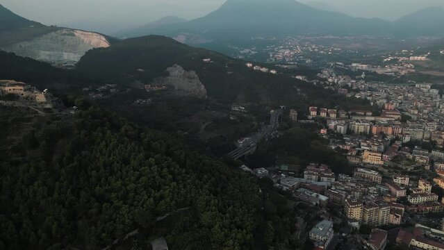 Aerial view of the city of Salerno