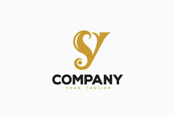 Fototapeta premium Letter Y Logo Design - Lettermark Logo Template