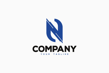  Letter N Logo Design - Lettermark Logo Template