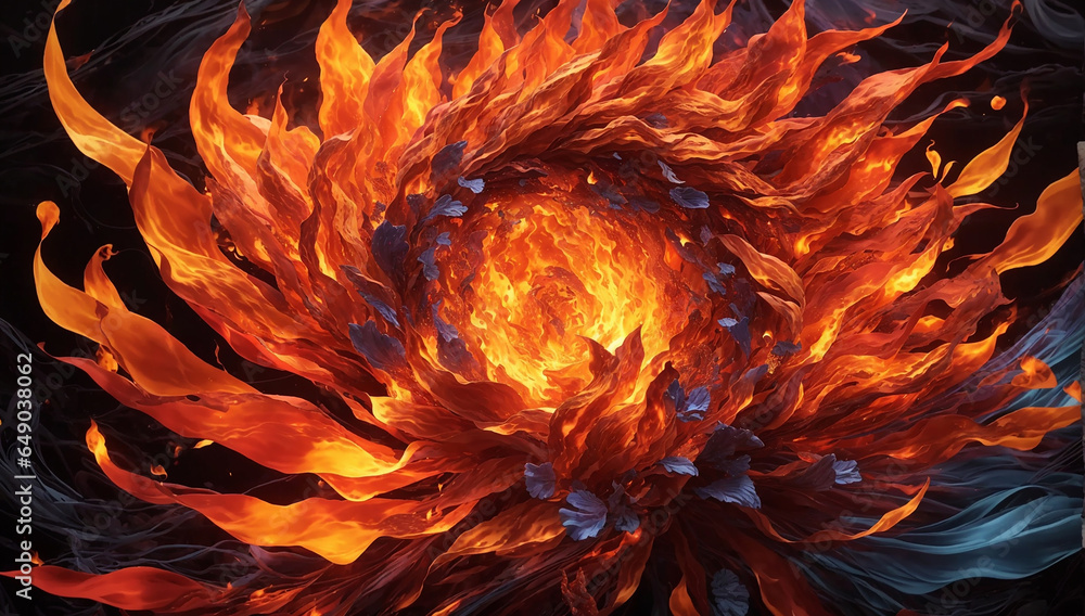 Aufkleber a captivating and vivid visual representation that immerses the viewer in the mesmerizing world of f