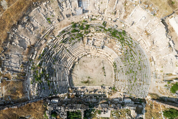 izonai antic city ruins with Zeus temple. Aizanoi ancient city in Cavdarhisar, Kutahya, Turkey.