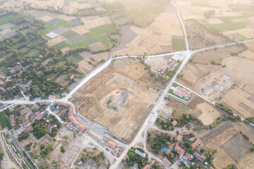 izonai antic city ruins with Zeus temple. Aizanoi ancient city in Cavdarhisar, Kutahya, Turkey.