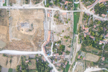 izonai antic city ruins with Zeus temple. Aizanoi ancient city in Cavdarhisar, Kutahya, Turkey.