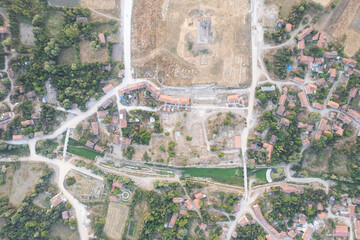 izonai antic city ruins with Zeus temple. Aizanoi ancient city in Cavdarhisar, Kutahya, Turkey.