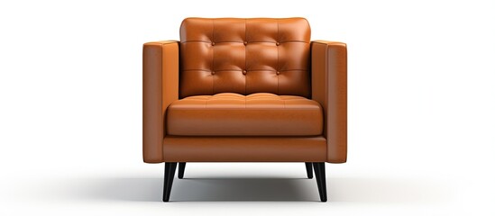 Fototapeta premium a contemporary armchair isolated on white with Clipping Path