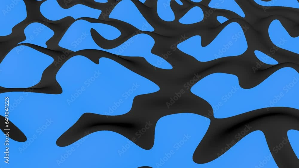 Poster gray-blue liquid stains. abstract screensaver for intro. rendering animation.