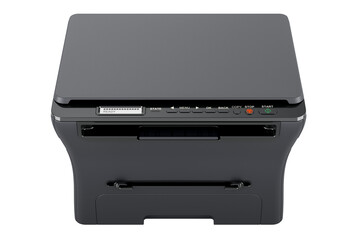 Laser Computer Printer. Multifunction printer MFP, 3D rendering isolated on transparent background