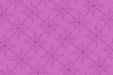 Spider web print on purple background halloween