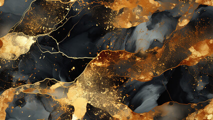 Fototapeta premium Gold crystals background 