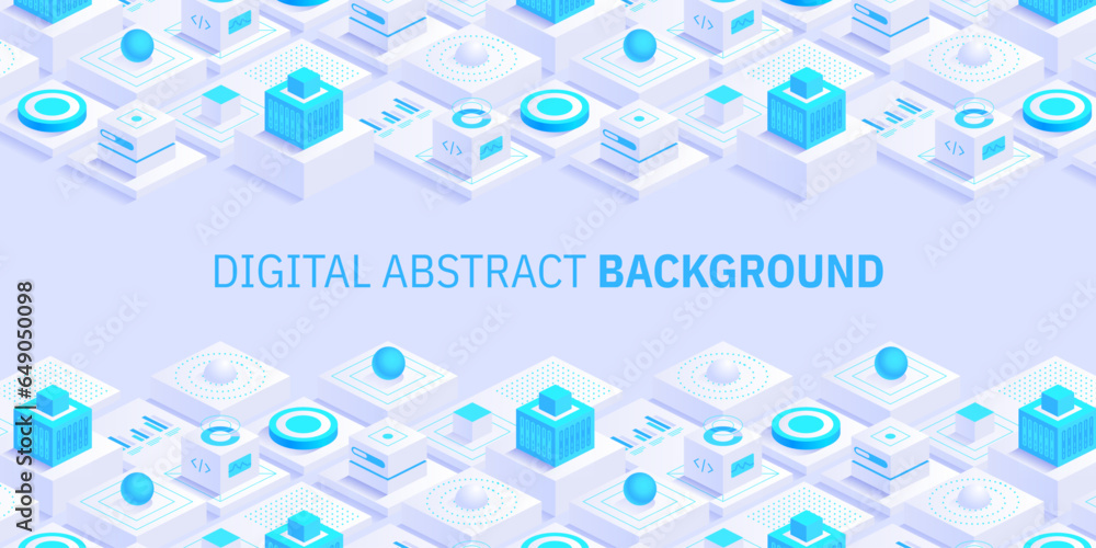 Poster future technology digital abstract background concept digital cyberspace and data network quantum co