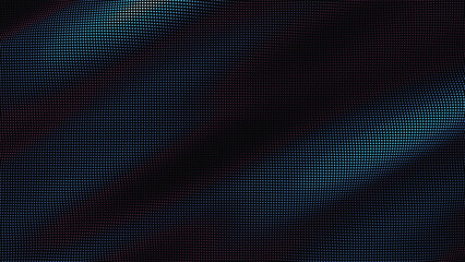 waves of colorful points. Digital data splash of point array. Futuristic smooth glitch UI element