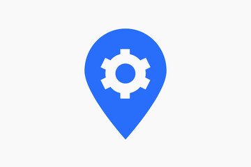 Geometric map options illustration in flat style design. Vector illustration. 