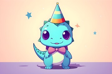 Dinosaur birthday hat