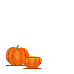 Vector of pumpkins isolated on a white background.