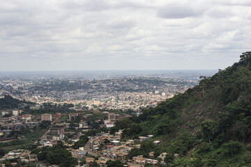 view of the yaounde city in Cameroon