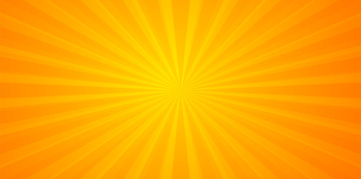Abstract vector background with striped radial pattern. Texture with sun rays for banner, poster, hot sales advertisement. Vector EPS10