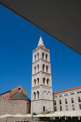 Fototapeta na wymiar zadar tower dalmatia croacia