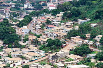 view of the city, yaounde, cameroon