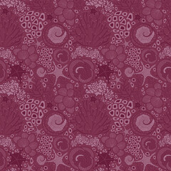 Under the sea vector repeat pattern.