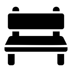 bench glyph icon