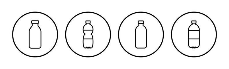 bottle icon vector. bottle icon in trendy flat design