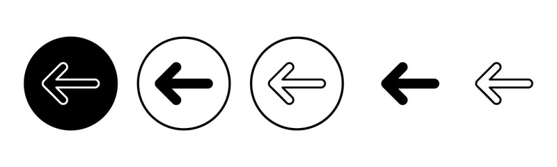 Arrow icon set illustration. Arrow sign and symbol for web design.