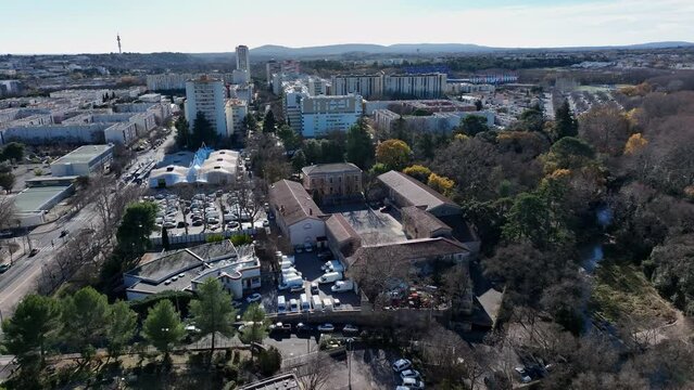 La Mosson's dance with Montpellier's horizons aerial
 