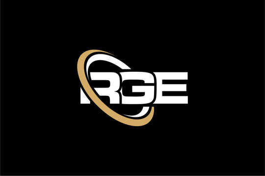 RGE creative letter logo design vector icon illustration