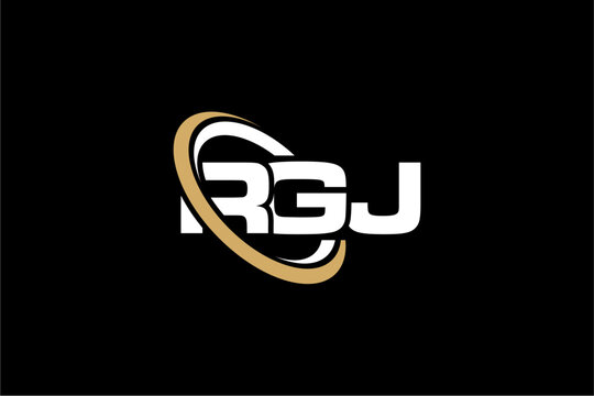 RGJ creative letter logo design vector icon illustration