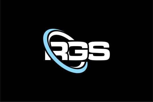RGS creative letter logo design vector icon illustration