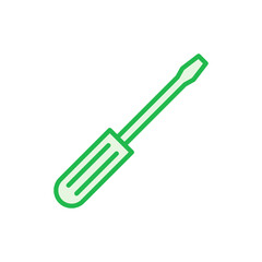 Screwdriver icon set. tools icon vector