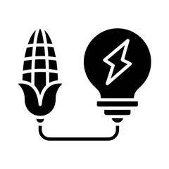 Fototapeta premium Biomass Energy Icon