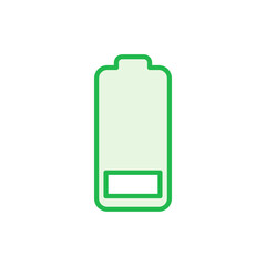 Battery icon set. battery charge level. battery charging icon