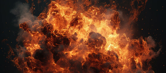 Obraz premium fire explosion, bomb, smoke, explode, sparks 7