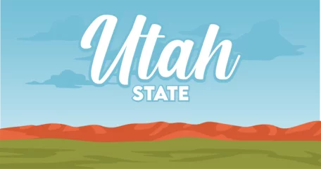 Tuinposter Utah state with beautiful view © Emas