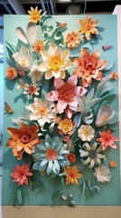 Colorful Bouquet: Fragile Petals of Nature's Beauty