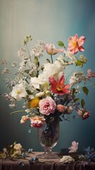 Colorful Bouquet: Fragile Petals of Nature's Beauty