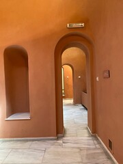 corridor in the bath house