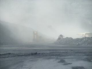 Open pit coal mining operations in Australia