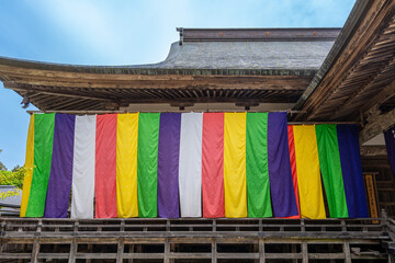 岩手県平泉　中尊寺　五色幕