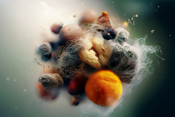 Decomposition & Rot & Mold · Aesthetic Representation of Natural Matter Decay in Rich Saturated Color Palette